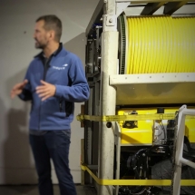 Presentation of the remotely operated vehicle (ROV) before the departure